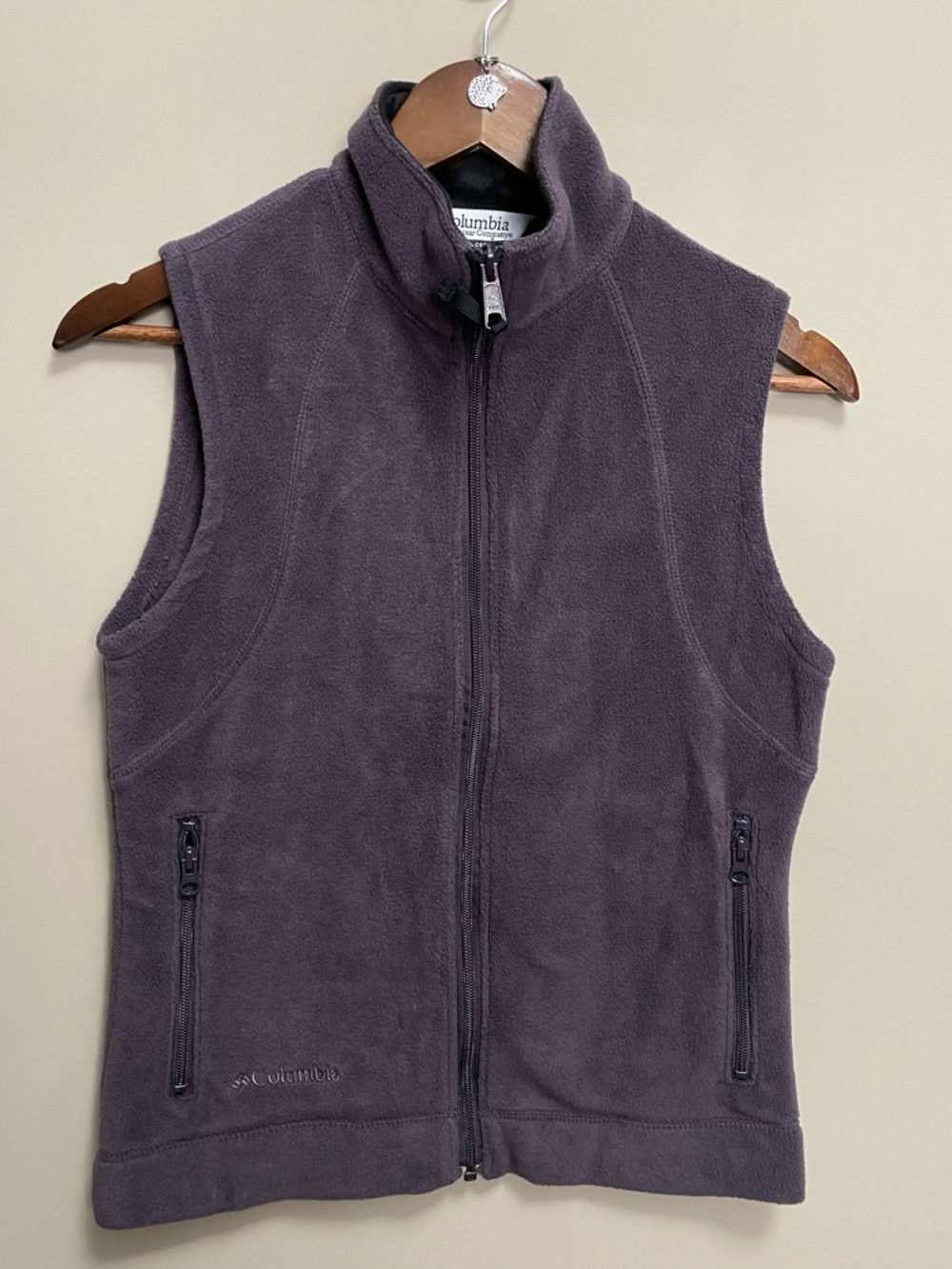 Columbia Dark Purple Fleece Vest Women’s XS